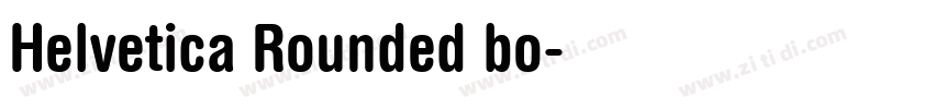 Helvetica Rounded bo字体转换